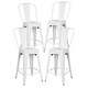 Edgemod Trattoria 24" High Back Counter Stool (Set of 4) - Thumbnail 27