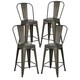 Edgemod Trattoria 24" High Back Counter Stool (Set of 4) - Thumbnail 17