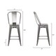 Edgemod Trattoria 24" High Back Counter Stool (Set of 4) - Thumbnail 36