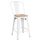 Edgemod Trattoria 24" High Back Counter Stool (Set of 4) - Thumbnail 42