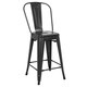 Edgemod Trattoria 24" High Back Counter Stool (Set of 4) - Thumbnail 1