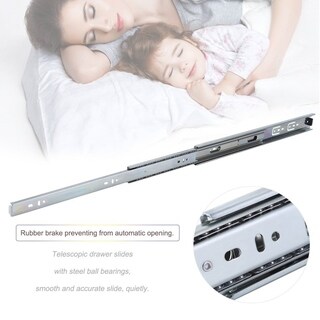 Shop Cold Rolled Steel Drawer Track 15 Pairs Telescopic Cabinet