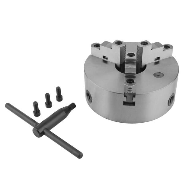 Three Jaw Self-Centering Lathe Chuck Plain Back Easy Mounting - Bed ...