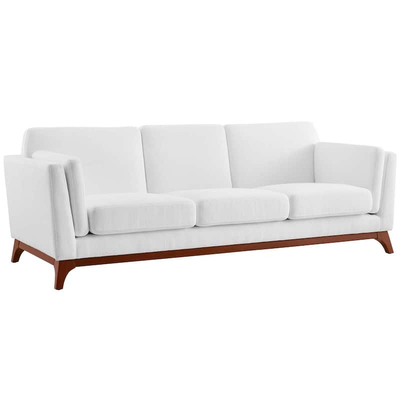Chance Upholstered Fabric Sofa - n/a - White
