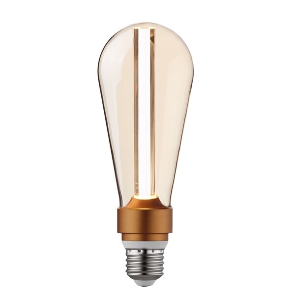 15-Watt Equivalent Cool White S-Type Designer Dimmable Amber LED. Opens flyout.