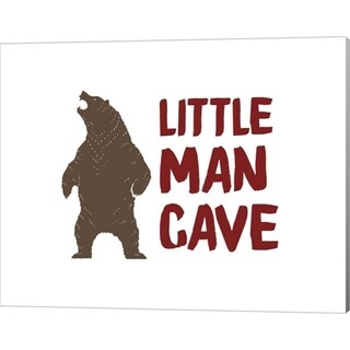 Color Me Happy 'Little Man Cave Standing Bear Color' Canvas Art