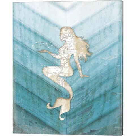 Jennifer Pugh 'Coastal Mermaid II' Canvas Art