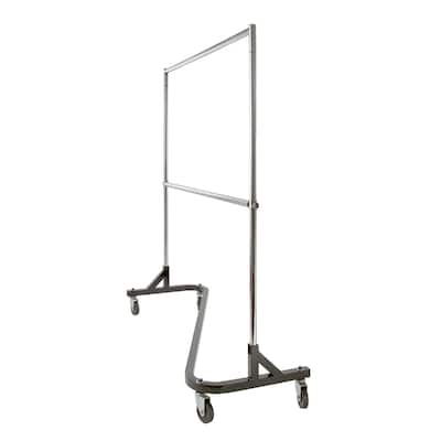 Econoco - RZH/60 - Chrome Add-On Hangrail for RZK/7 Rolling Rack Sold in Pack of 6