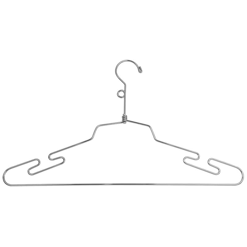 Econoco - LIN/16-LH - 16" Chrome Lingerie Hanger with Wire Loop Sold in Pack of 100