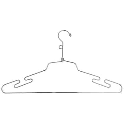Econoco - LIN/16-LH - 16" Chrome Lingerie Hanger with Wire Loop Sold in Pack of 100