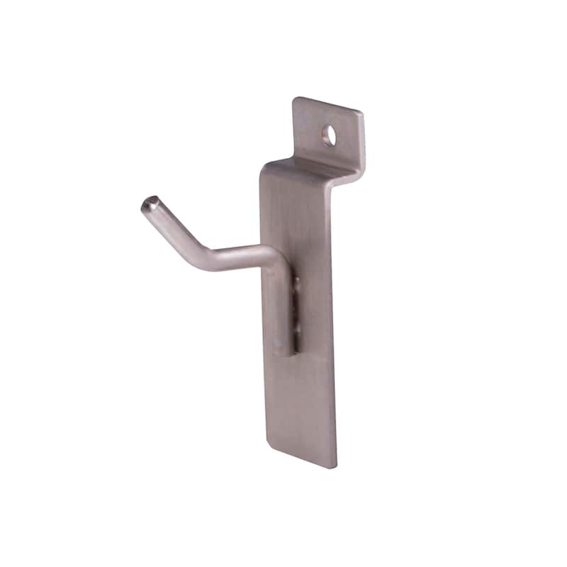 Econoco - BQSWH1SN - 1inch Satin Nickel Hook for Slatwall (Pack of 96)