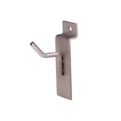 Econoco - BQSWH1SN - 1inch Satin Nickel Hook for Slatwall (Pack of 96)