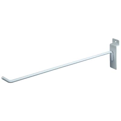 Econoco - EWH/H12 - 12" Deluxe White Slatwall Hook Sold in Pack of 96