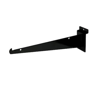 Econoco - EBL/10KB - 10" Black Shelf Bracket for Slatwall Sold in Pack of 48