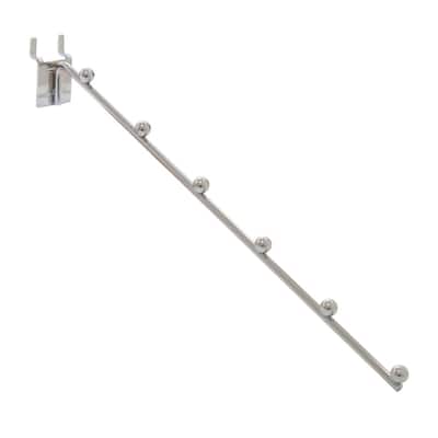 Econoco - PB/6B - 18" 6-Ball Chrome Waterfall Faceout for Pegboard Sold in Pack of 48