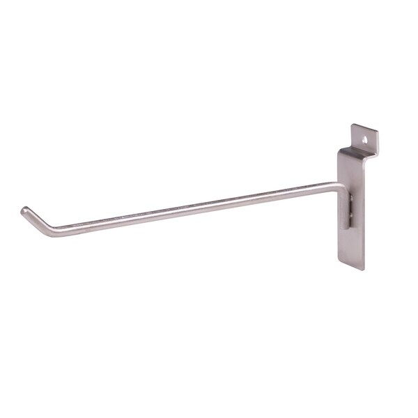 Econoco - BQSWH8SN - 8inch Satin Nickel Hook for Slatwall (Pack of 96)