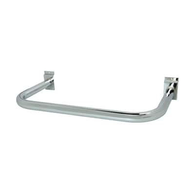 Econoco - SW681/C - Chrome U-Shaped Round Tubing Hangrail for Slatwall Sold in Pack of 10