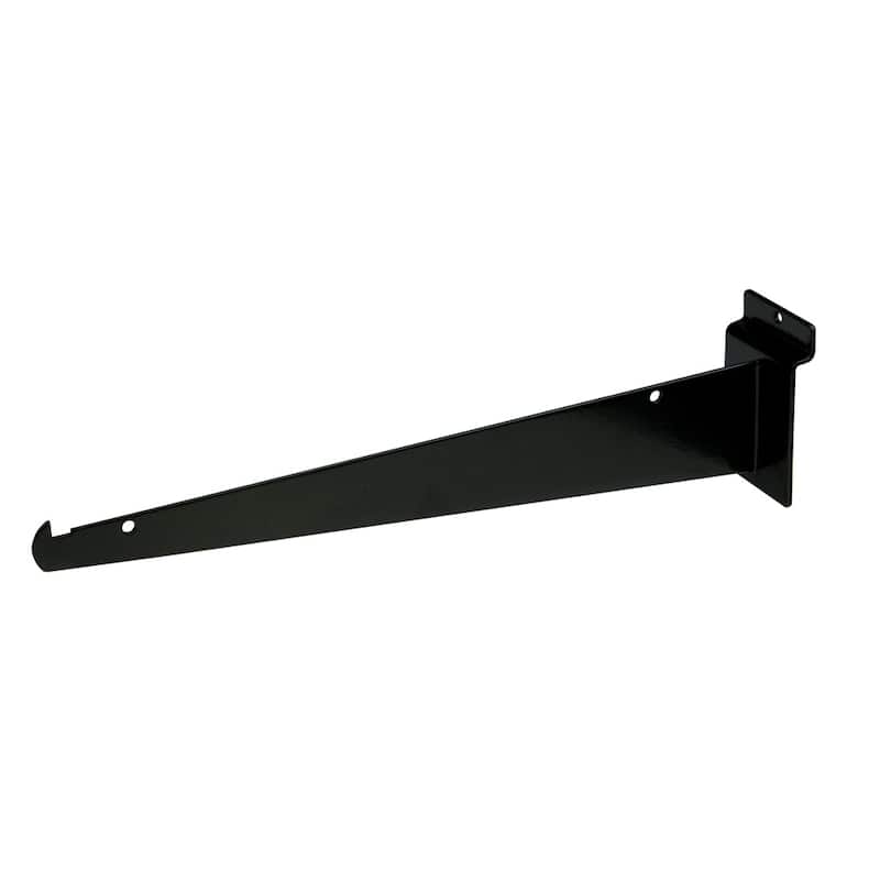 Econoco Knife Shelf Bracket for Slat Wall, 12", Black (Pack of 48)