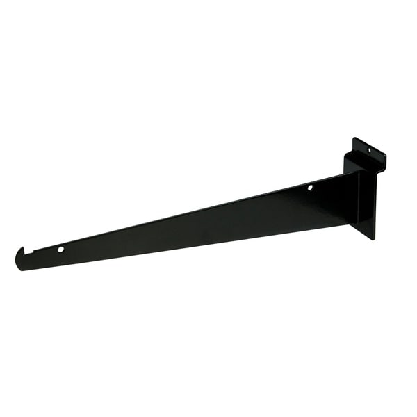 Econoco Knife Shelf Bracket for Slat Wall, 12", Black (Pack of 48)