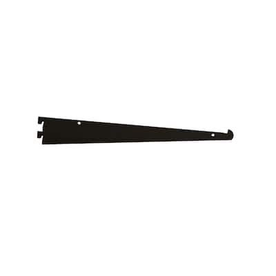 Econoco - GA12/MAB - 12" Matte Black Tap-in Style Shelf Bracket For Universal Line Slotted Standards Sold in Pack of 25