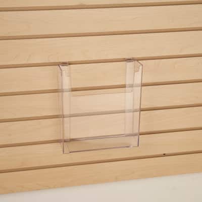 Econoco IM/SW811 Injection Molded Styrene Literature Holder, 8-1/2" W x 11" H, Clear (Pack of 12)