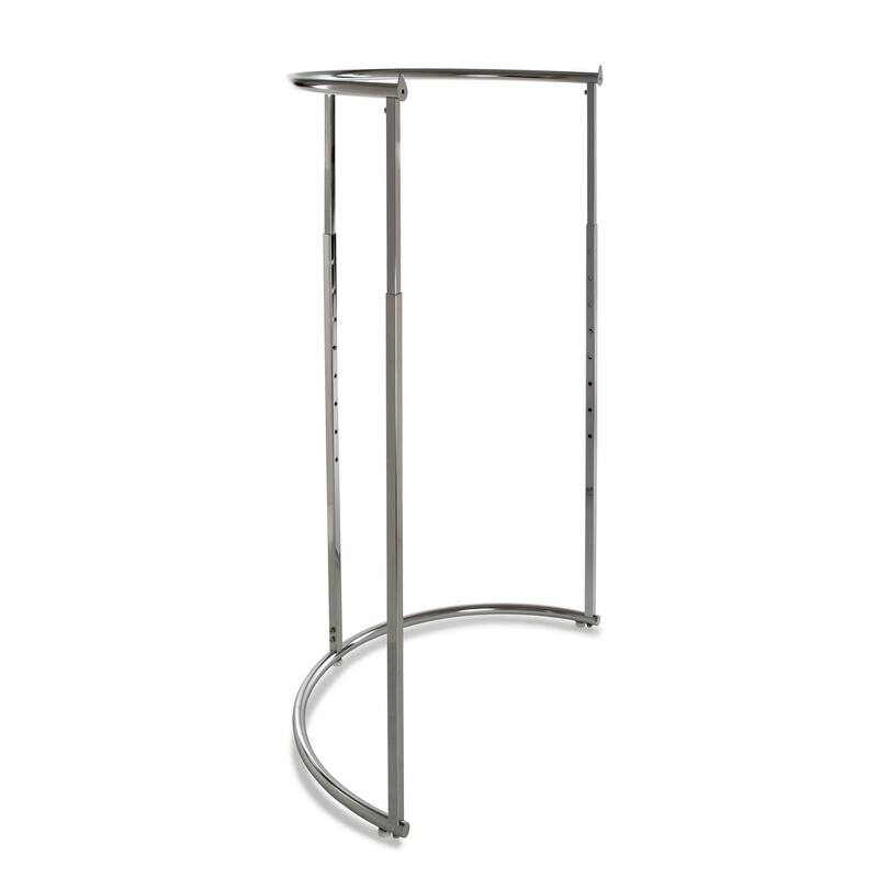 Econoco - K62 - Chrome Half Round Rack with Round Tubing Sold Individually