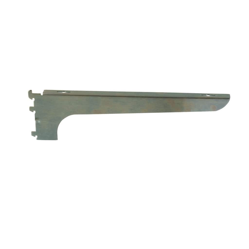 Econoco - WBL14 - 14" Satin Zinc Universal Line Left Wood Shelf Bracket Sold in Pack of 25