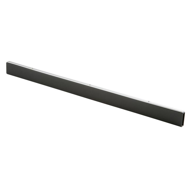 Econoco - REMAB4 - 4'L x 1/2" x 1-1/2" Matte Black Rectangular Display Hangrail Sold in Pack of 10