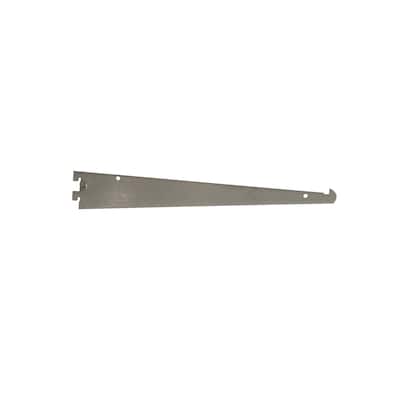 Econoco - GA12-SC - 12" Satin Chrome Tap-in Style Shelf Bracket For Universal Line Slotted Standards Sold in Pack of 25
