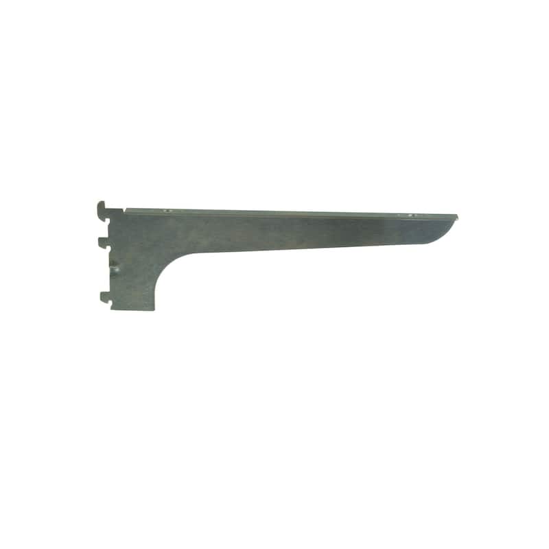 Econoco - WBR12 - 12" Satin Zinc Universal Line Right Wood Shelf Bracket Sold in Pack of 25