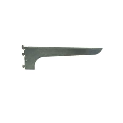 Econoco - WBR12 - 12" Satin Zinc Universal Line Right Wood Shelf Bracket Sold in Pack of 25