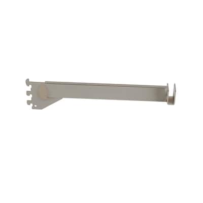 Econoco - SLT/12 - 12" Chrome Hangrail Bracket to Hold Rectangular Tubing For Heavy Duty Line Slots Sold in Pack of 25