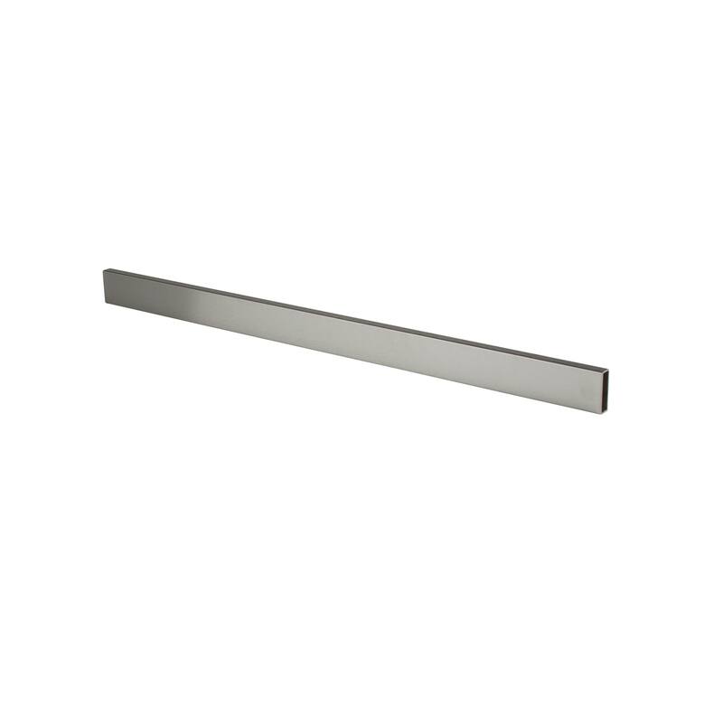 Econoco - RE2 - 2'L x 1/2" x 1-1/2" Satin Chrome Rectangular Display Hangrail Sold in Pack of 10