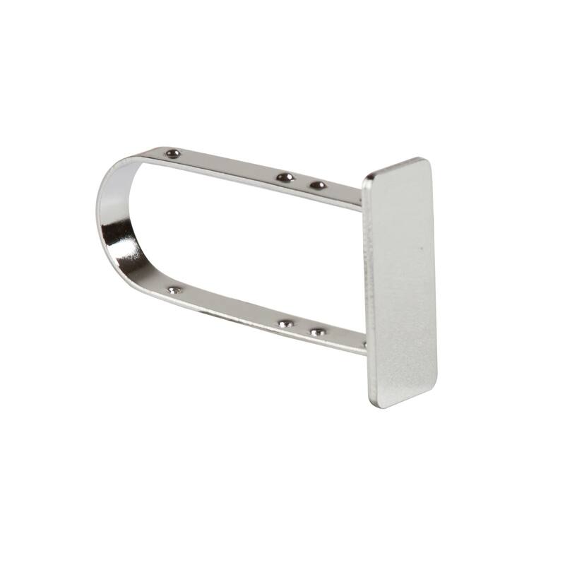 Econoco - EC4 - Chrome End Cap for for 1/2" x 1-1/2" Rectangular Hangrail Sold in Pack of 100
