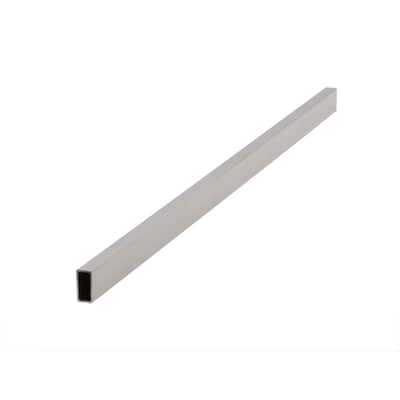 Econoco - BQRE2SN 2' Long Tubing - 1/2" x 1" x 1.3mm Thick in Satin Nickel. Pack of 10
