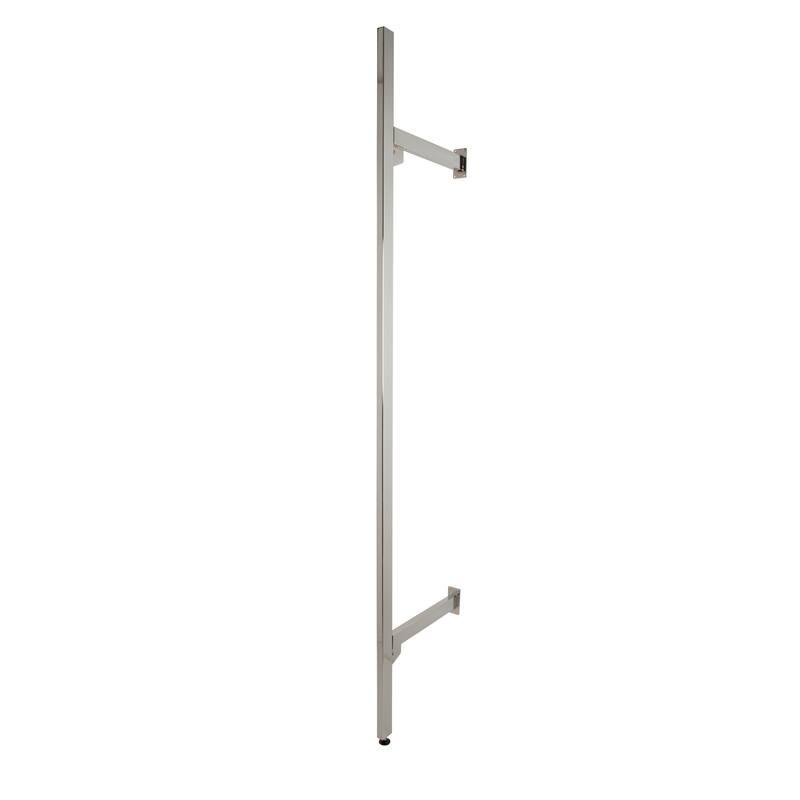 Econoco - KF7 - Rectangular Tubing Deluxe Chrome Outrigger Display Sold in Pack of 4