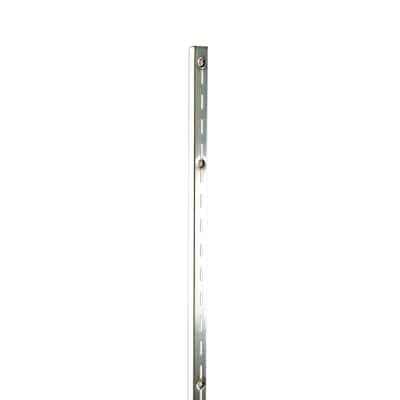 Econoco - SS12/48 - 48" Zinc Heavy Weight Surface Mount Single Slotted Standard For Universal Line ProductsSold in Pack of 10