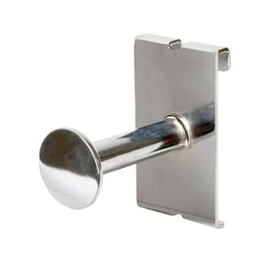 Econoco 3" Chrome Faceout with Disk End, grid panel accessory - Pack of 24
