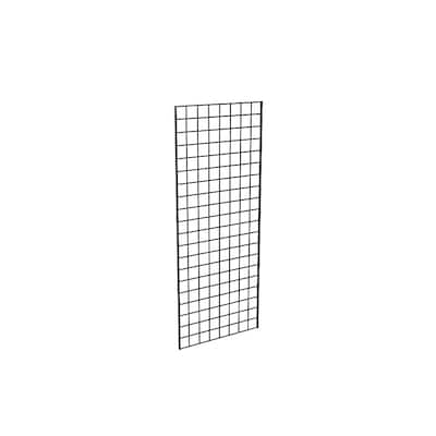 Grid Panel for Retail Display - Perfect Metal Grid for Any Retail Display, 2' Width x 5' Height, 3 Grids Per Carton (Black)