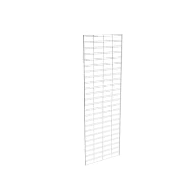 Econoco Metal Slat Grid for Any Retail Display or Home Storage, 2' Width x 6' Height, 3 Grids Per Carton (WHITE)