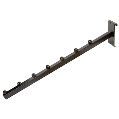 Econoco Commercial Grid Wall Waterfall, 7 Ball, 18" Length, Black (Pack of 24)