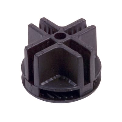 Econoco 4-Way Plastic Grid Panel Connector, Black (Pack of 100)