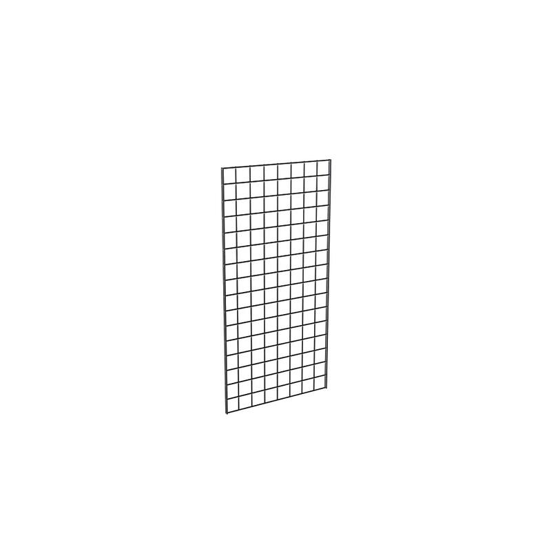 Grid Panel for Retail Display - Perfect Metal Grid for Any Retail Display, 2' Width x 4' Height, 3 Grids Per Carton (Black)