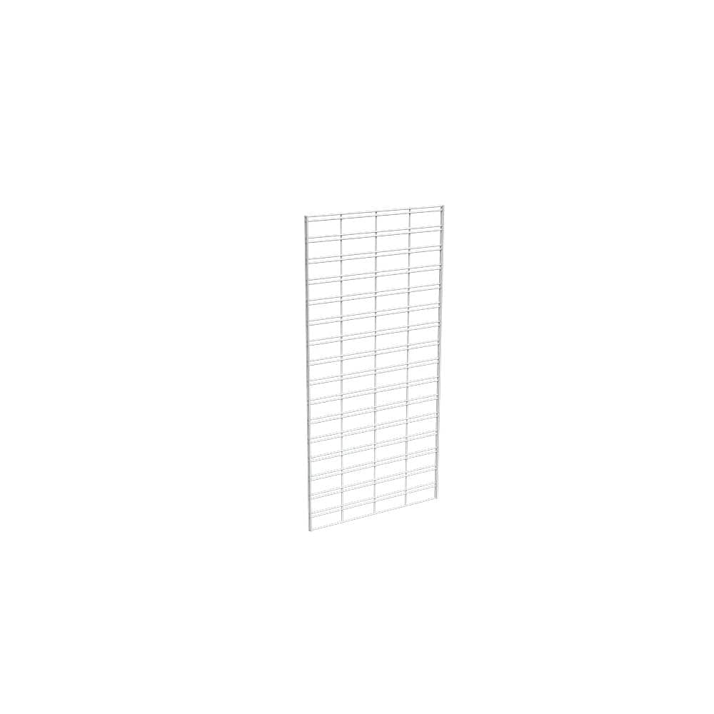 Econoco Metal Slat Grid for Any Retail Display or Home Storage, 2' Width x 4' Height, 3 Grids Per Carton (WHITE)