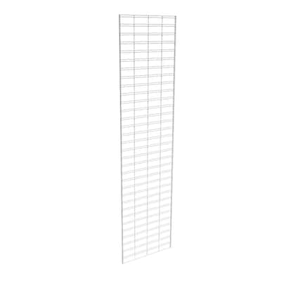 Econoco Metal Slat Grid for Any Retail Display or Home Storage, 2' Width x 8' Height, 3 Grids Per Carton (WHITE)