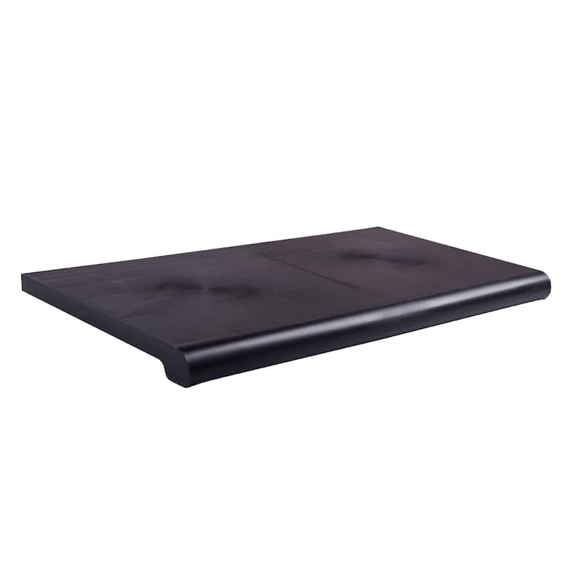 Econoco Duron Injection-Molded Shelves, 13" Depth x 24" Length, Open Bottom, Black (Pack of 4)