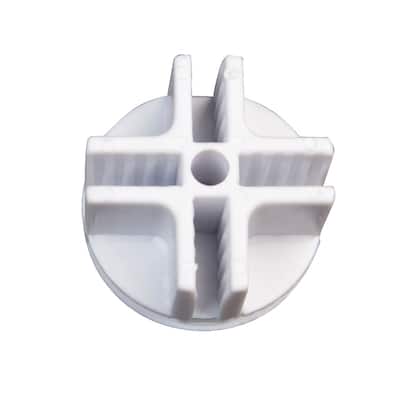 Econoco - GSC/W - White 4-Way Plastic Connector for Wire Grid Cubbies Sold in Pack of 100