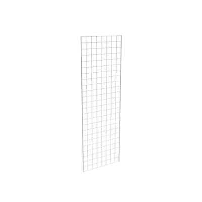 Grid Panel for Retail Display - Perfect Metal Grid for Any Retail Display, 2' Width x 6' Height, 3 Grids Per Carton (White)