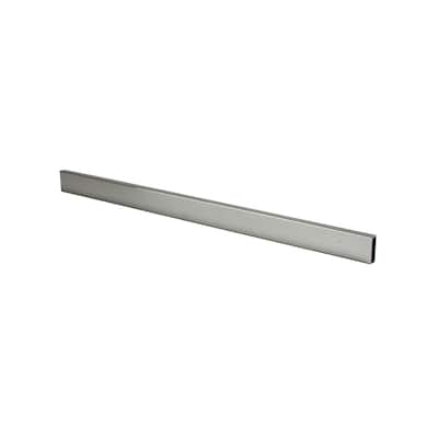 Econoco RE4 Chrome Display Hangrail, Rectangular Tubing, 4' L x 1/2" x 1-1/2" (Pack of 10)