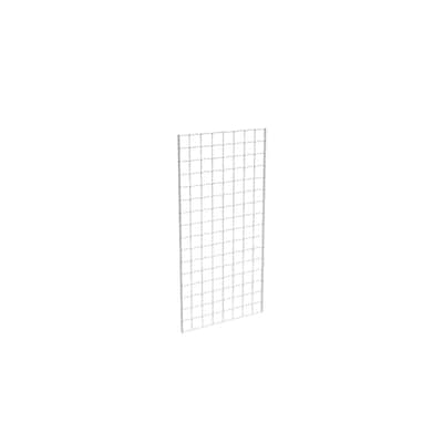 Grid Panel for Retail Display - Perfect Metal Grid for Any Retail Display, 2' Width x 4' Height, 3 Grids Per Carton (White)